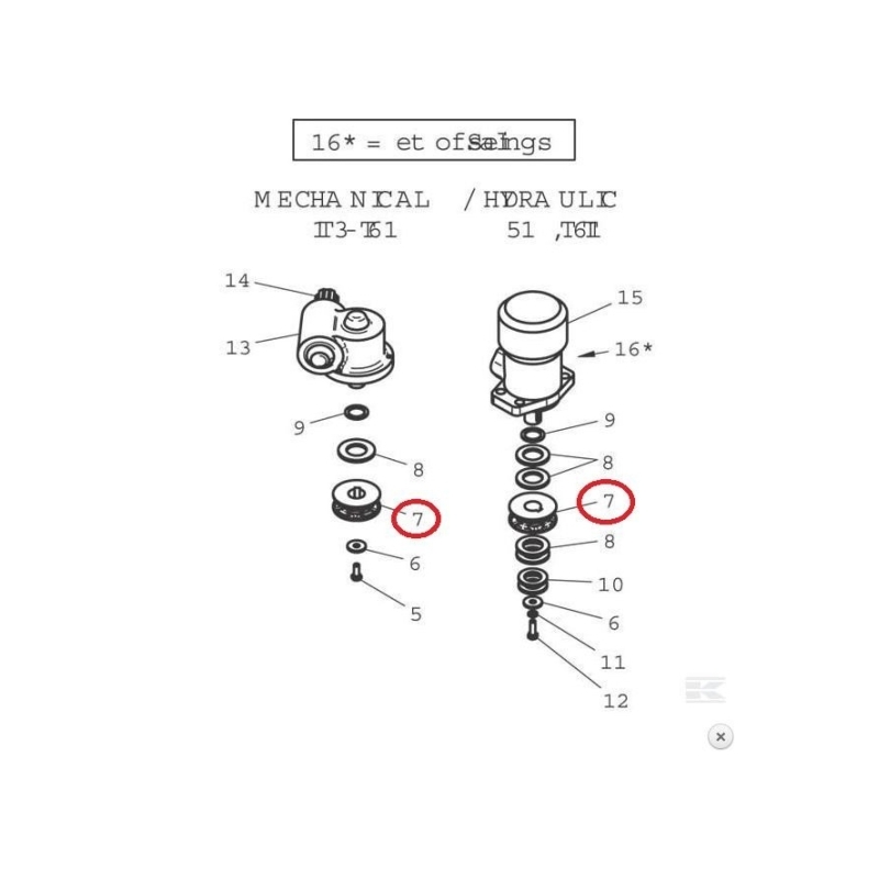 NOIX DE ROTATION CLAVETEE